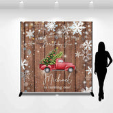 Lofaris Customized Name Wood Tryck 1st Birthday Backdrop